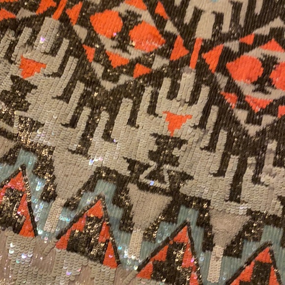 All Saints Spitalfields Aztec Sequin Dress - Picture 3 of 10